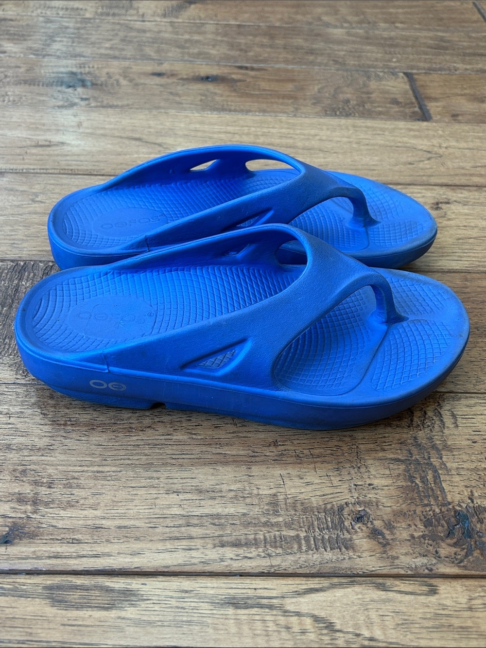Oofos OOriginal Sandals Recovery Comfort Shoes Blue Womens Size 6